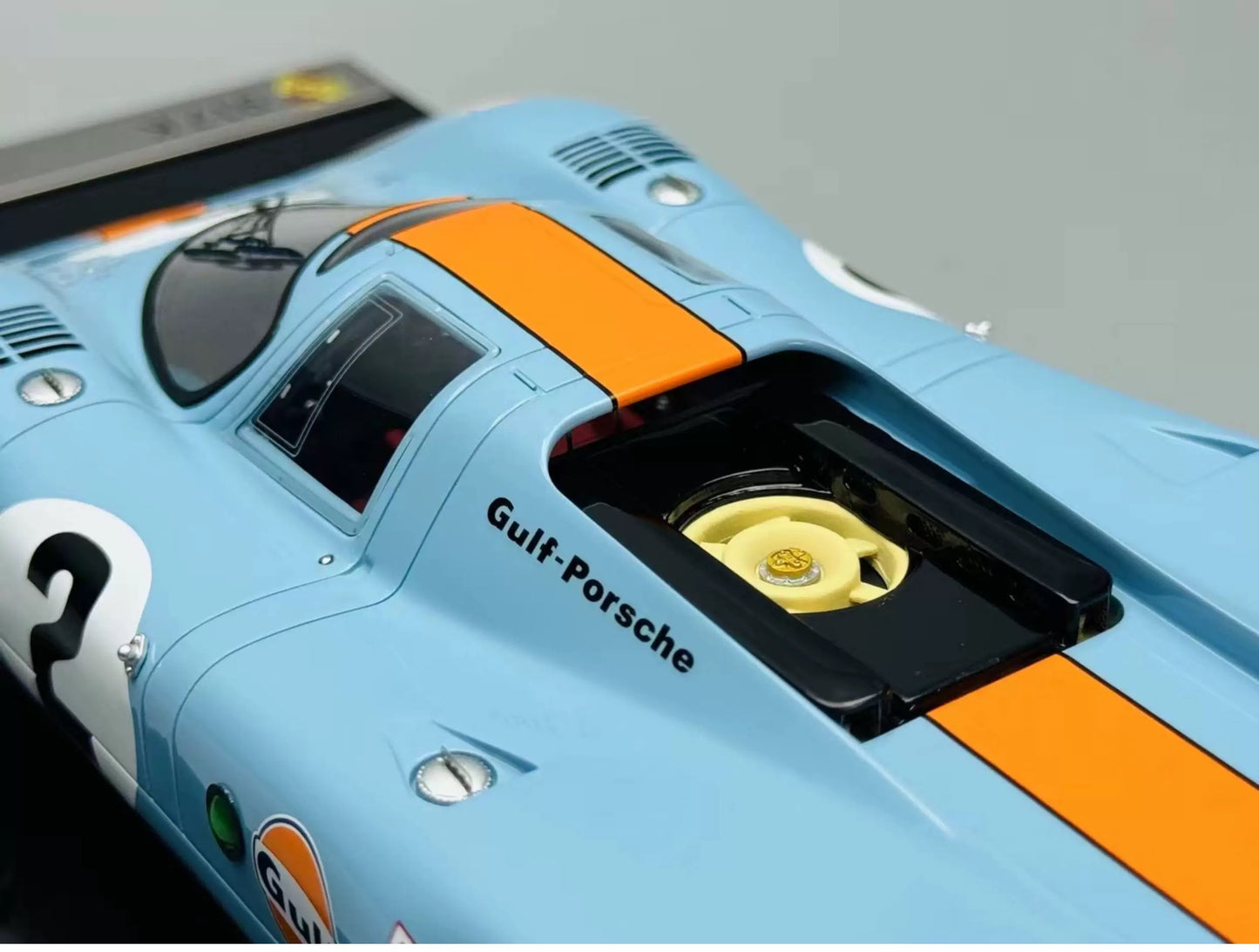 Amalgam 1/18 Porsche 917K Daytona Gulf Livery Resin Model