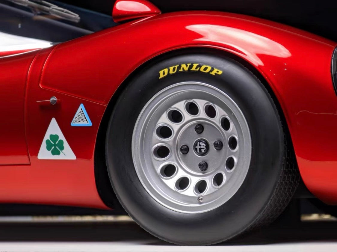 DMH 1/8 Alfa Romeo Tipo 33 Stradale Early – Metallic Red Limited x33