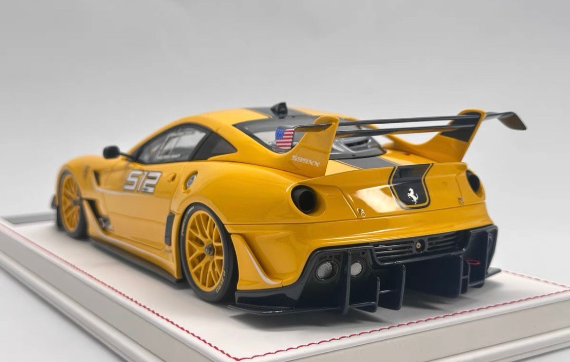DG Model 1/18 Ferrari 599 EVO XX Yellow Resin Display Model