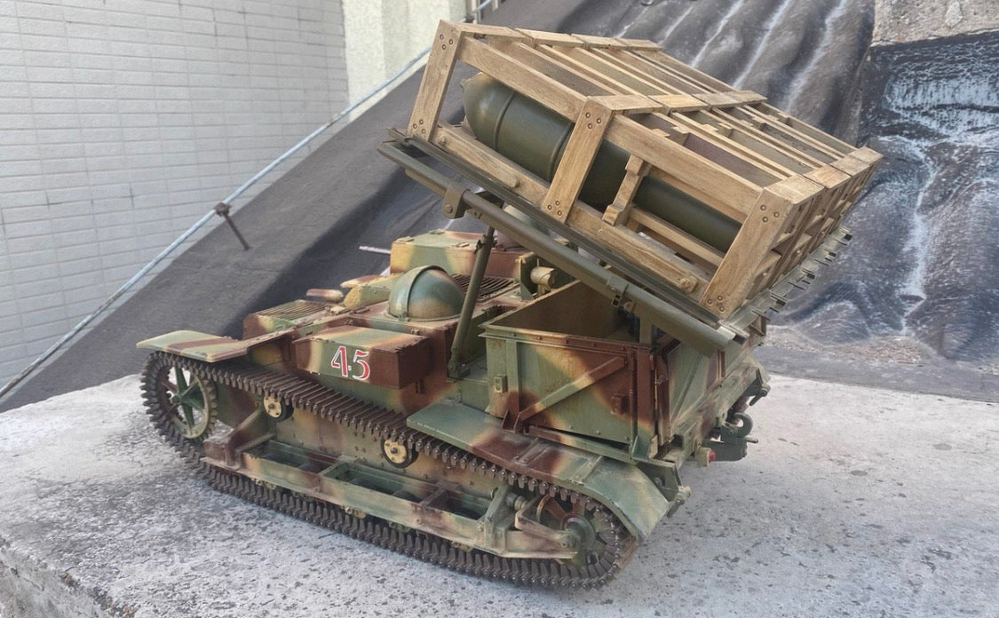 1/6 Scale Renault UE Tractor German Captured Rocket Launcher Display Model