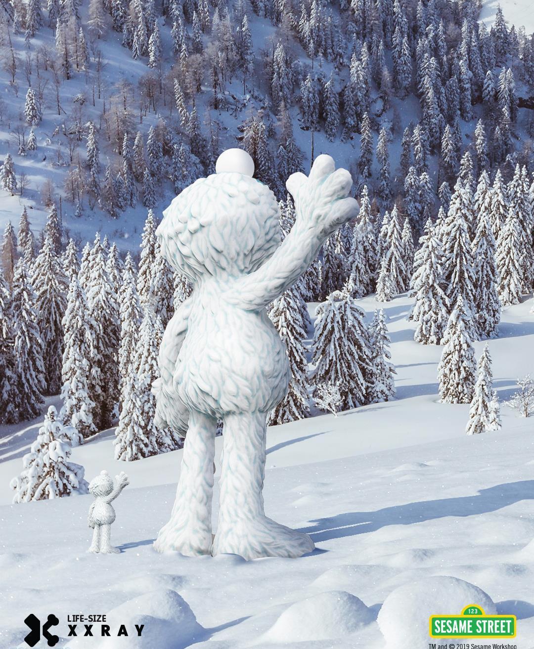 Mighty Jaxx Life-Size XXRAY Elmo “Snow Edition” | Limited to 100 pcs | Air Shipping from China