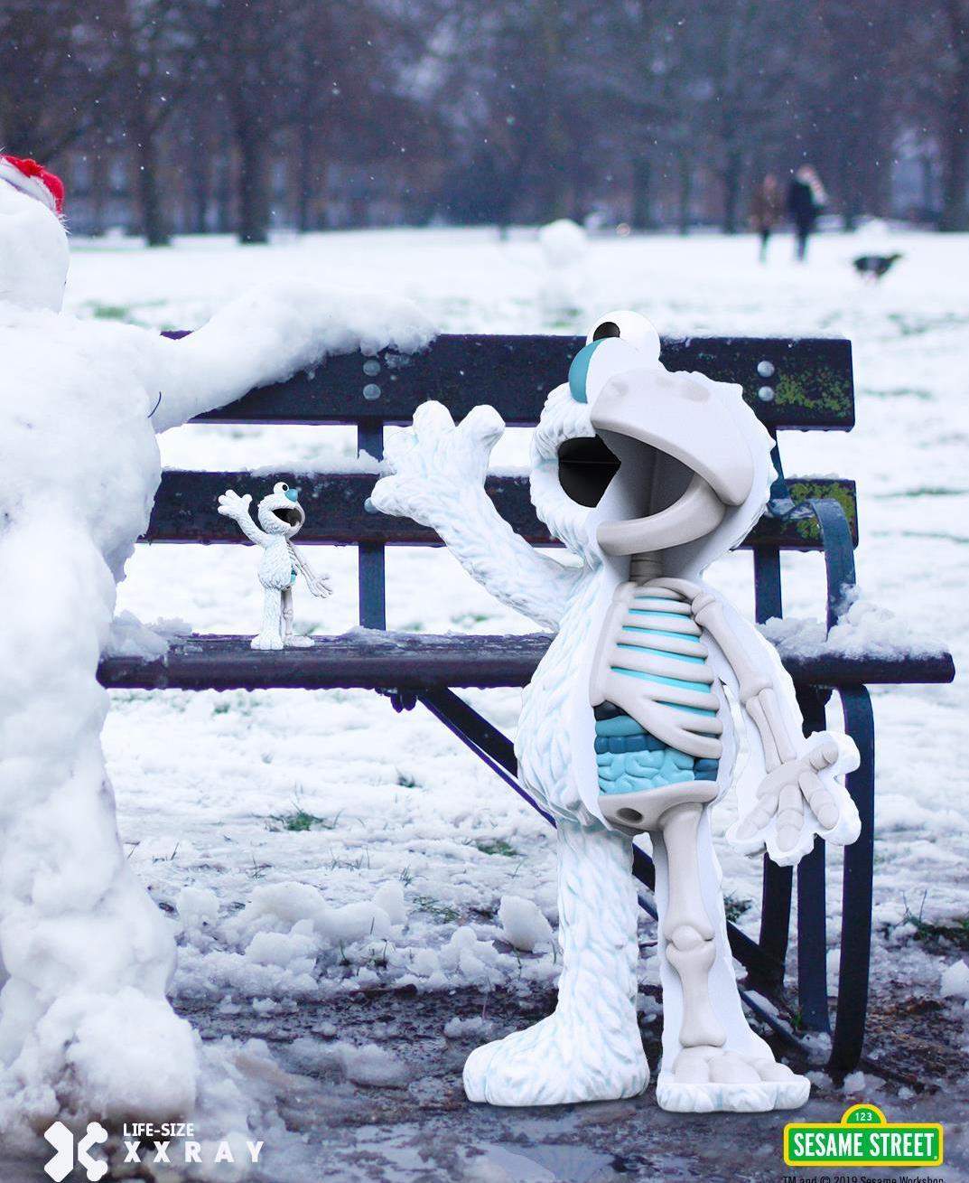 Mighty Jaxx Life-Size XXRAY Elmo “Snow Edition” | Limited to 100 pcs | Air Shipping from China