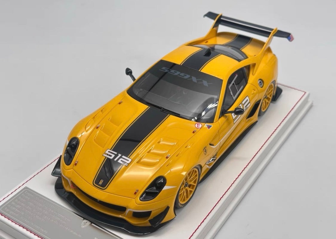 DG Model 1/18 Ferrari 599 EVO XX Yellow Resin Display Model