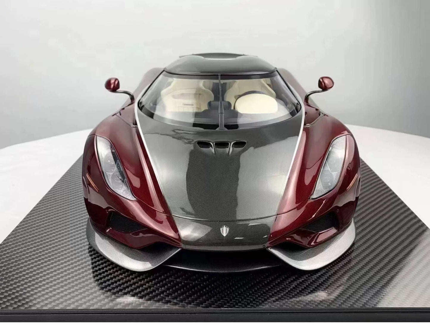 Frontiart 1:8 Koenigsegg Regera Carbon Wine Red Resin Model Limited 50