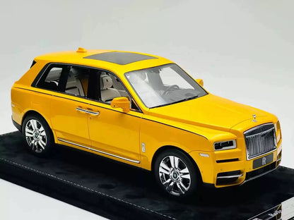 HH Model 1/18 Rolls-Royce Cullinan Yellow Resin Model