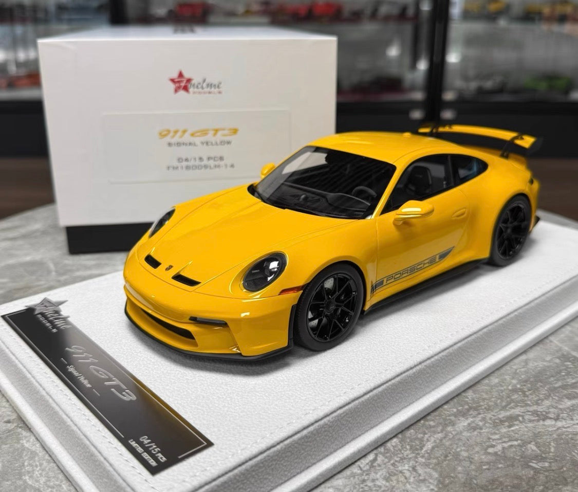 FuelMe Porsche 911 (992) GT3 Signal Yellow Limited Edition 1/18 Resin Model