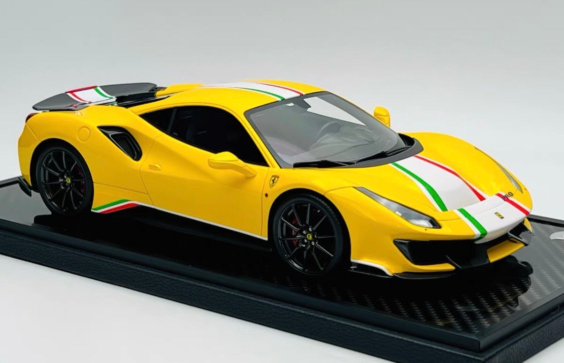 BBR 1/18 Ferrari 488 Pista Yellow Limited Edition