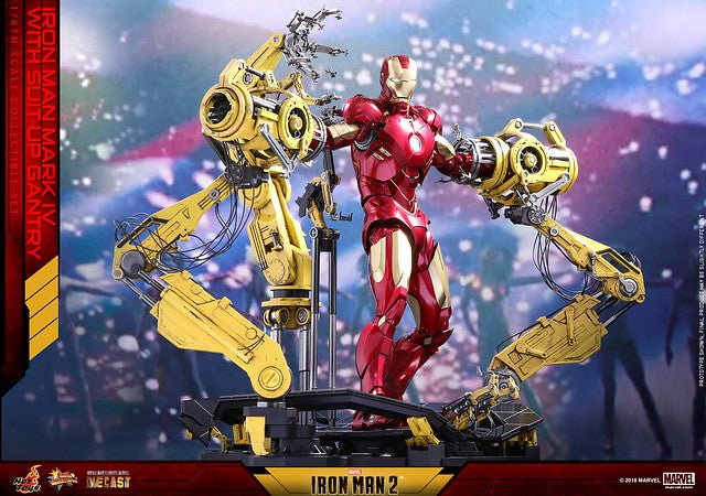 Hot Toys 1/6 Iron Man Mark IV with Suit-Up Gantry Diecast Set MMS462D22