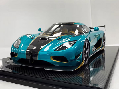 Frontiart 1/8 Koenigsegg Agera RSR Ocean Blue Resin Model Car｜Ships from China