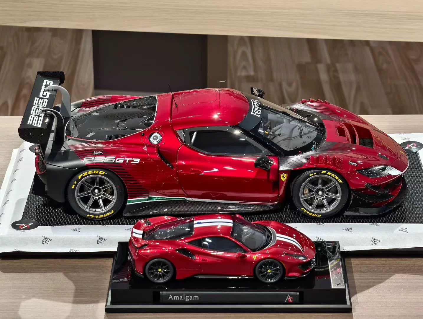 Amalgam 1/8 Ferrari 296 GT3 Resin Model