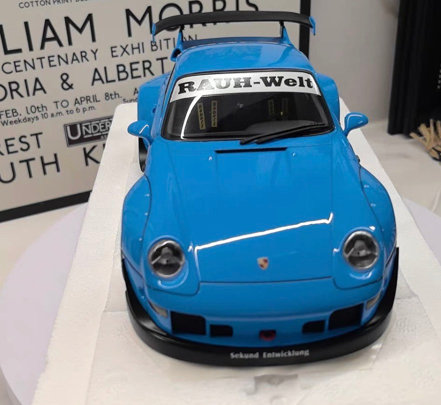 AUTOart 1/18 Porsche RWB 993 Blue Composite Model Limited Edition