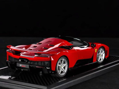 BBR 1/18 Ferrari F80 Resin Model Red Carbon Base Edition