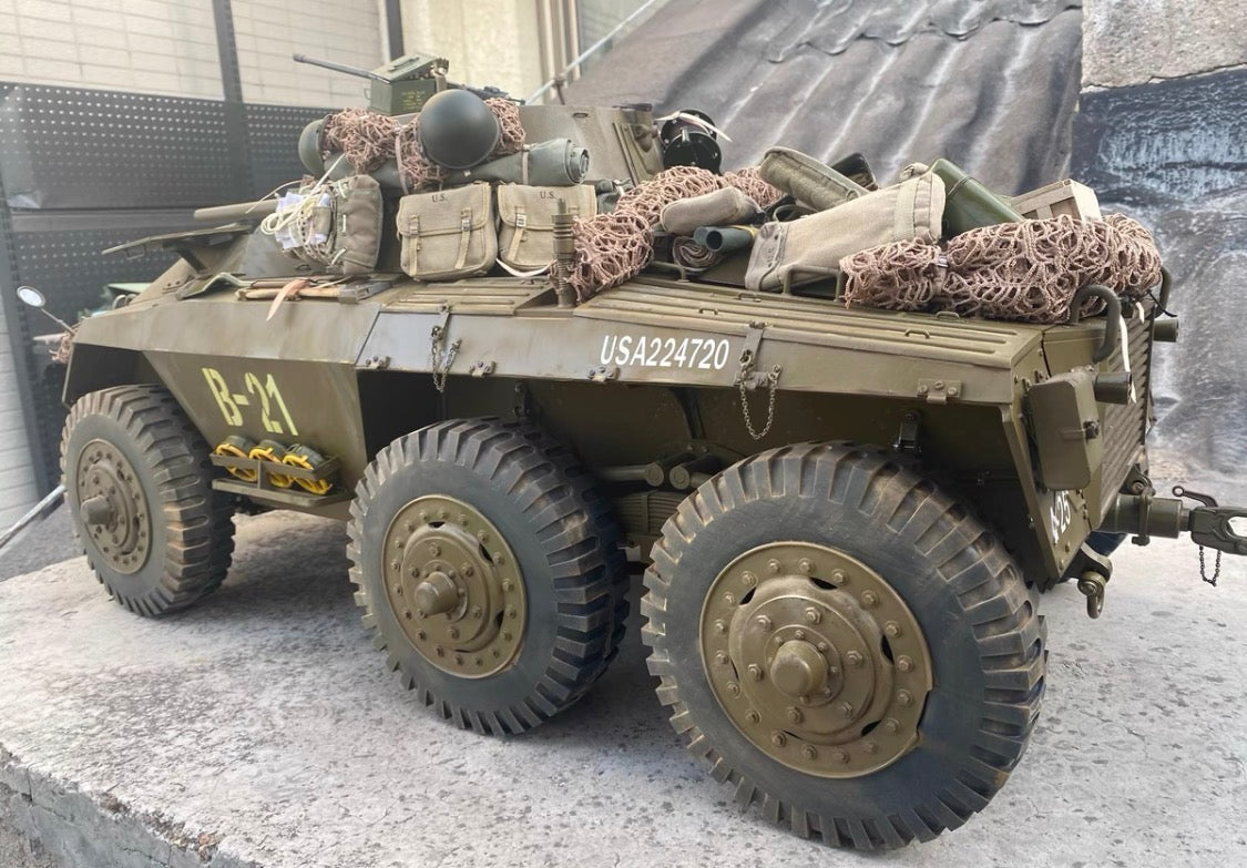 1/6 Scale WWII U.S. M8 Greyhound Armored Car Full Interior Display Model