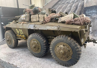 1/6 Scale WWII U.S. M8 Greyhound Armored Car Full Interior Display Model