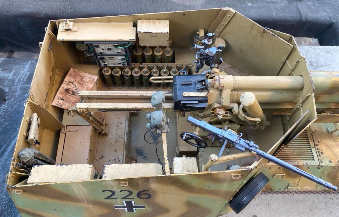1/6 Scale Sd.Kfz.135/2 105mm Self-Propelled Gun Full Interior Custom Model