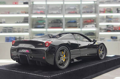 HH 1/18 Ferrari 458 Speciale Aperta Resin Model – Black Knight Edition – HH336