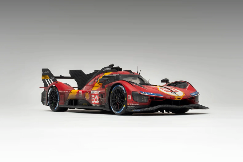 Amalgam 1:18 Ferrari 499P #51 Le Mans 2023 Weathered Resin Model