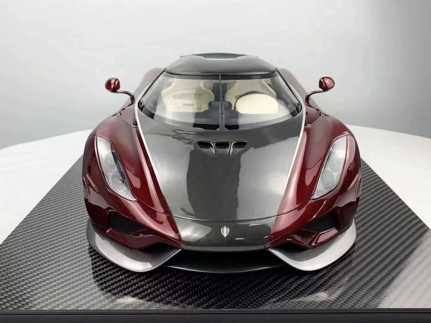Frontiart 1:8 Koenigsegg Regera Carbon Wine Red Resin Model Limited 50