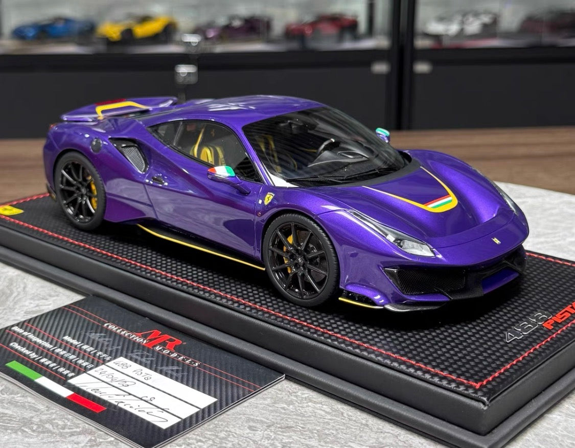 MR Ferrari 488 Pista 1:18 purple one-off edition
