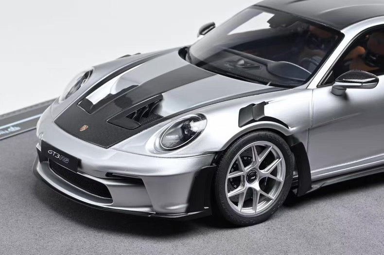 TP 1/18 & 1/64 Porsche 911 GT3 RS Sonderwunsch Twin Set – GT Silver