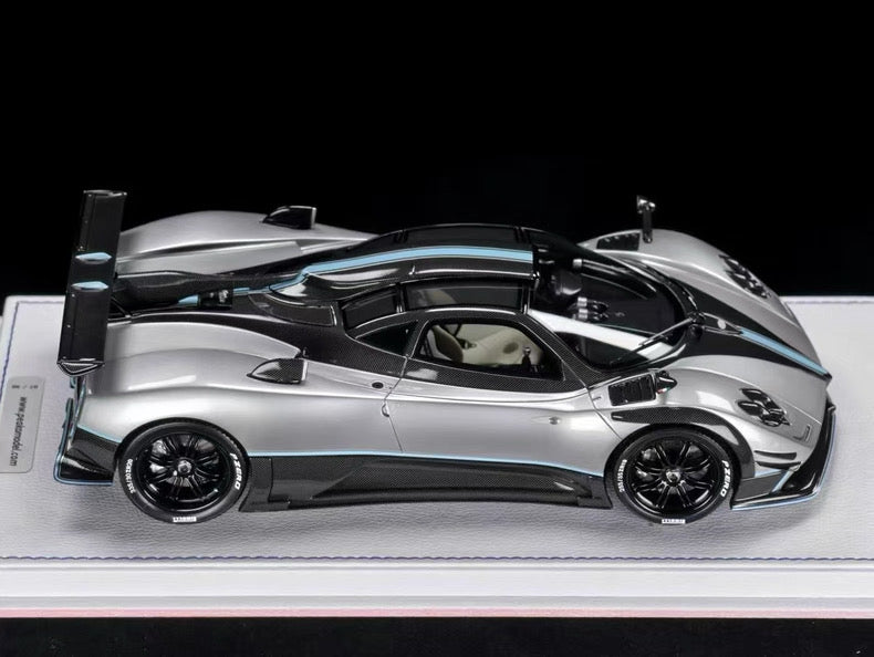 Peako 1/18 Pagani Zonda 760 Resin Model – Alpine Silver