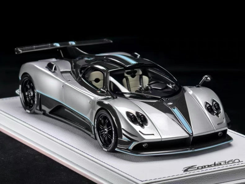 Peako 1/18 Pagani Zonda 760 Resin Model – Alpine Silver