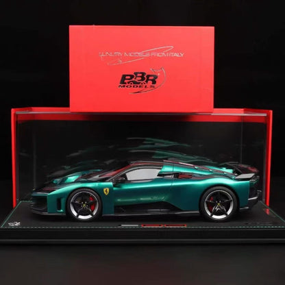 BBR 1/18 Ferrari F80 Gem Green Metallic Resin Model