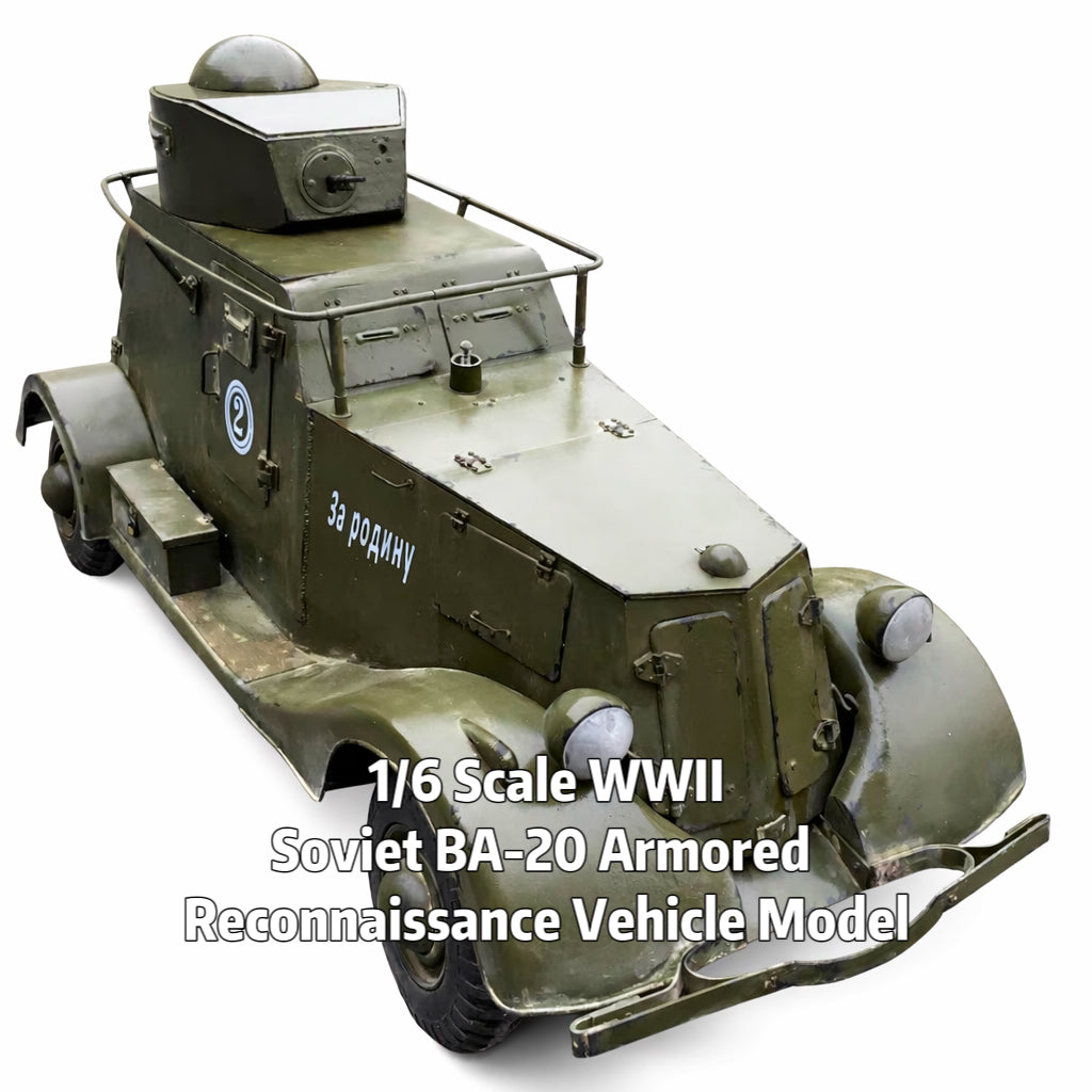 1/6 Scale WWII Soviet BA-20 Armored Reconnaissance Vehicle Model