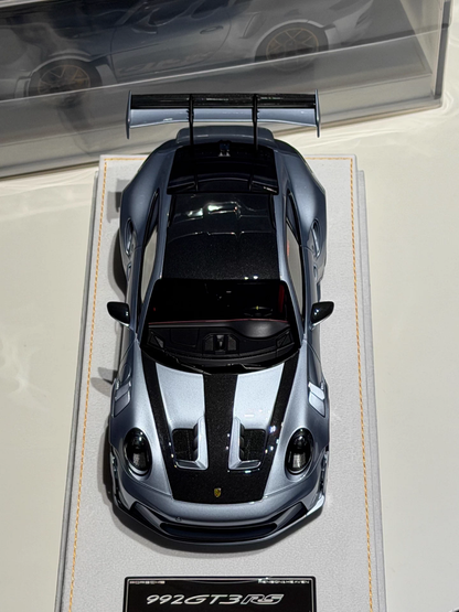 HH 1/18 Porsche 911 GT3 RS 992 Ice Blue Private Commission – Air Shipping