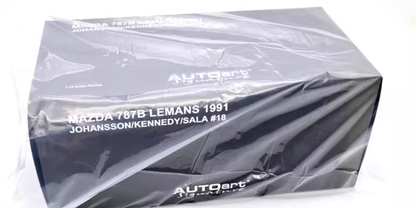 AUTOart 1:18 Mazda 787B #18 Le Mans 1991 White Blue Diecast Model