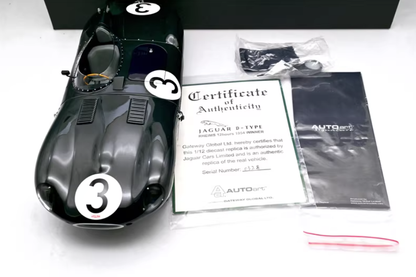 AUTOart 1:12 Jaguar D-Type #3 Le Mans Winner Diecast Model