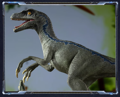 Tongshifu Velociraptor and Baby Dinosaur Brass Sculpture – Limited Edition 999 Pieces – Handcrafted Art Collectible for Home or Office Display (4.2kg)