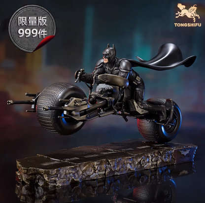 TONGSHIFU DC Batpod Batman Brass Statue Bale Version Ltd 999 Full Metal