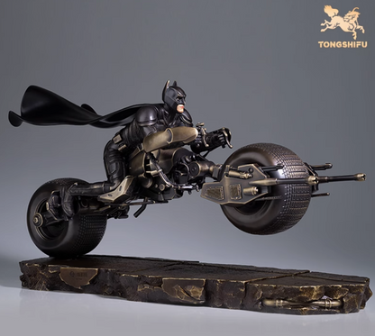 TONGSHIFU DC Batpod Batman Brass Statue Bale Version Ltd 999 Full Metal