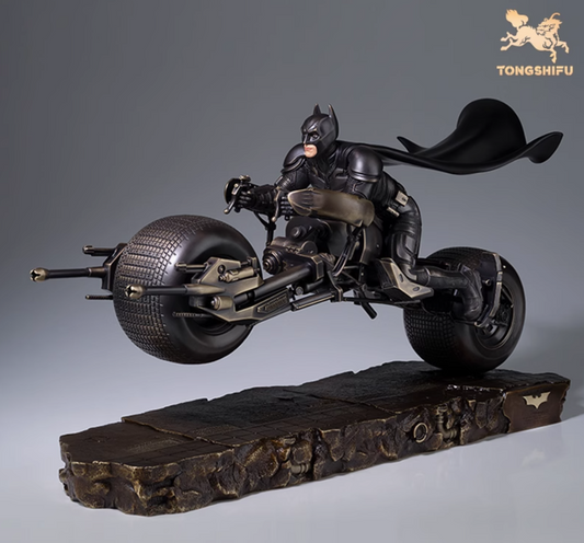 Statua in ottone TONGSHIFU DC Batpod Batman Bale Version Ltd 999 Full Metal