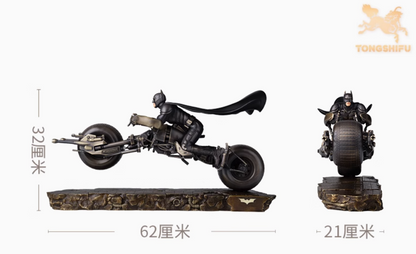 TONGSHIFU DC Batpod Batman Brass Statue Bale Version Ltd 999 Full Metal