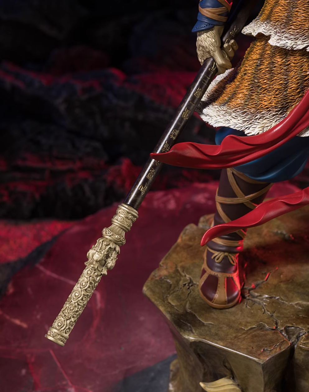 TONGSHIFU Monkey King Brass Statue Heroic Wukong Full Metal Black Myth Style