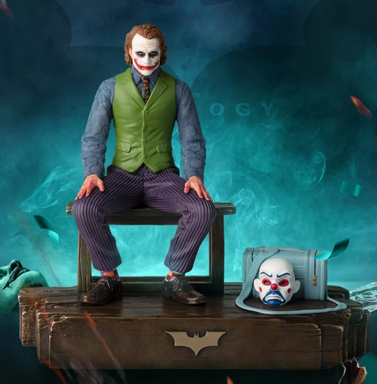 Statua in ottone Joker TONGSHIFU di Heath Ledger con licenza limitata di 3999 pezzi interamente in metallo