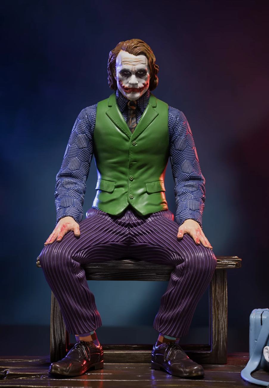 TONGSHIFU Joker Brass Statue Heath Ledger Licensed Limited 3999pcs Full Metal