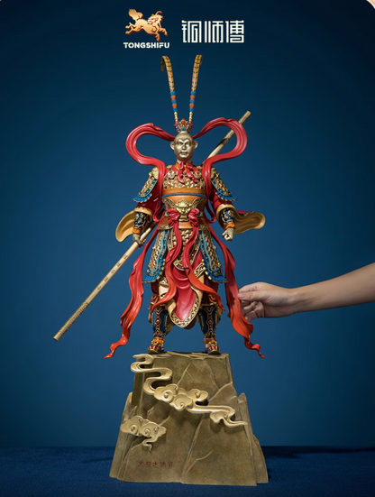 TONGSHIFU Monkey King Brass Statue Legendary Sun Wukong Full Metal x66666