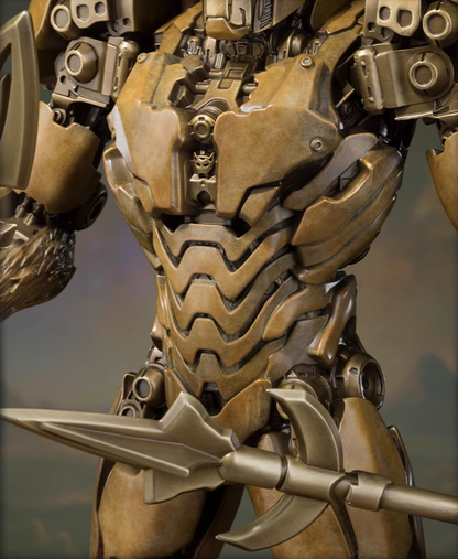 TONGSHIFU Cheetor Brass Statue Transformers Full Metal Limited x9999（2kg）