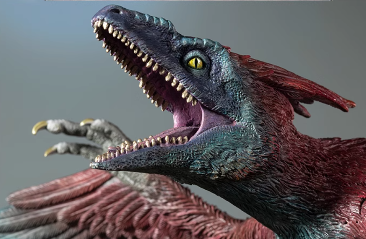 TONGSHIFU Pyroraptor Statue Jurassic World Brass Model Limited x999 (4.2kg)