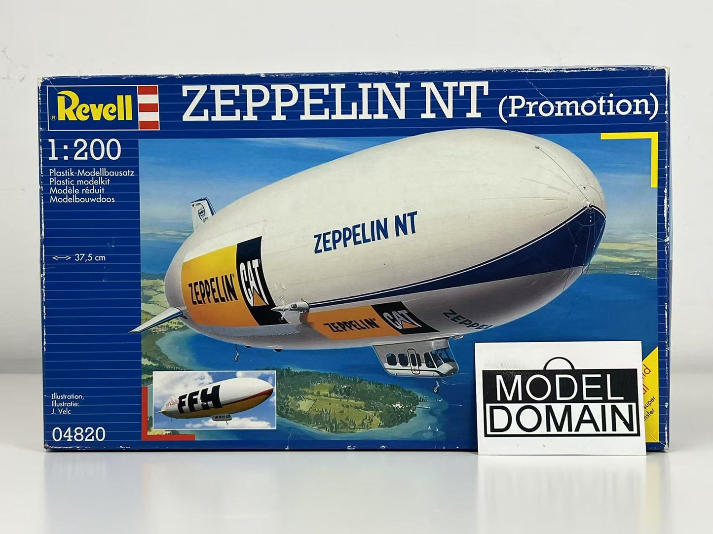 Revell 1/200 Zeppelin NT Airship Model Kit 04820 CAT Livery Opened Used