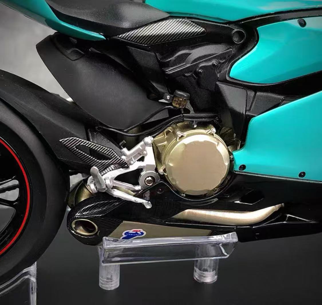 MY Collection 1/12 Ducati 1299s Diecast Metal Motorcycle Tiffany Blue