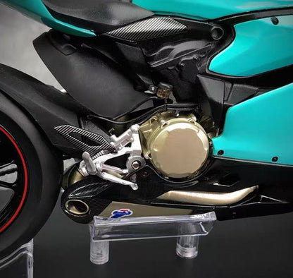 MY Collection 1/12 Ducati 1299s Diecast Metal Motorcycle Tiffany Blue