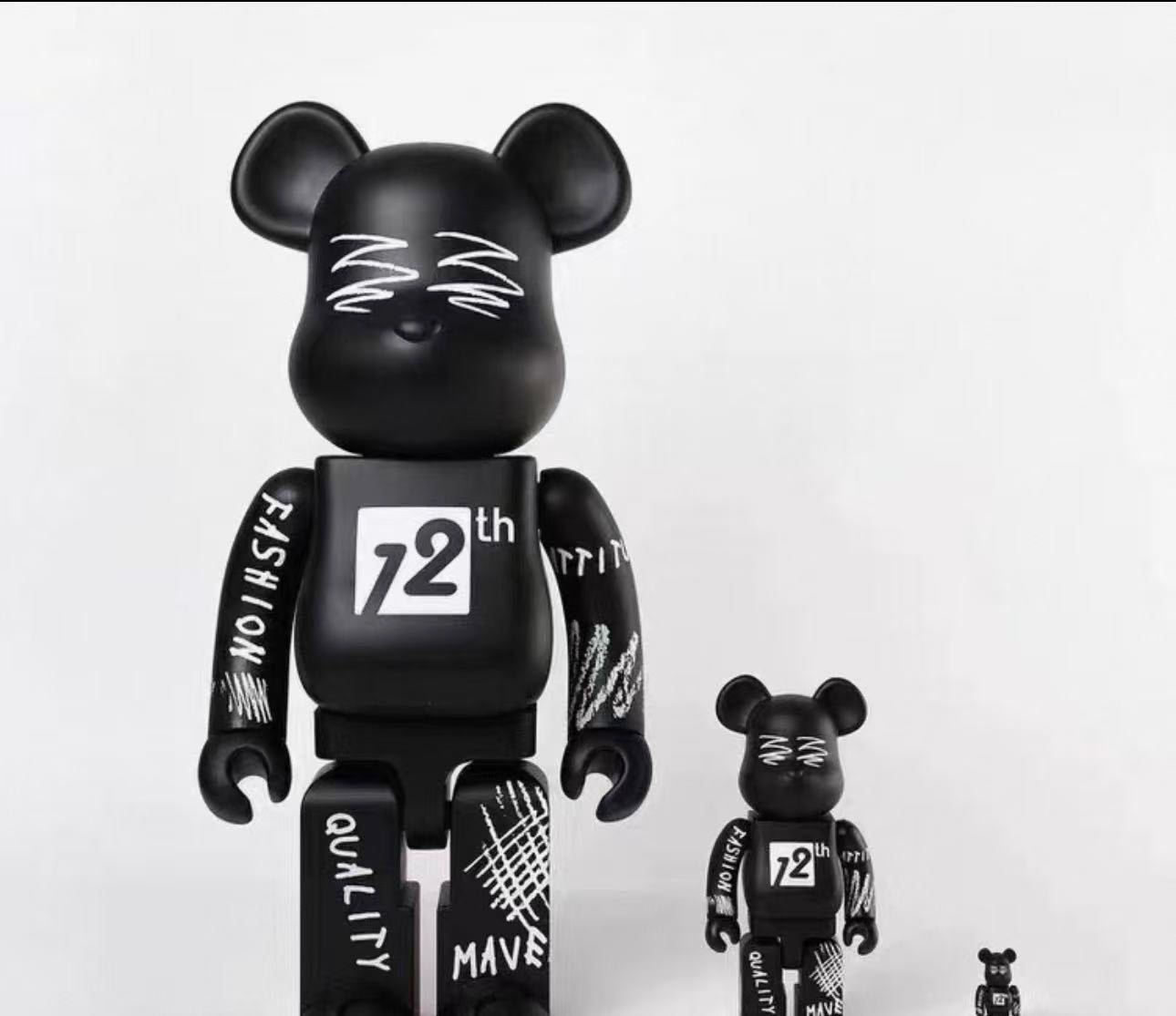 Bearbrick 2000% GXG 12th Anniversary Edition | Matte Black Fiberglass Sculpture | Air Shipping from China