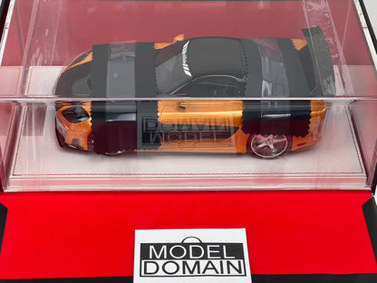 ONE MODEL 1:18 Mazda RX-7 (FD3S) VeilSide Fortune — Orange/Black Resin Model
