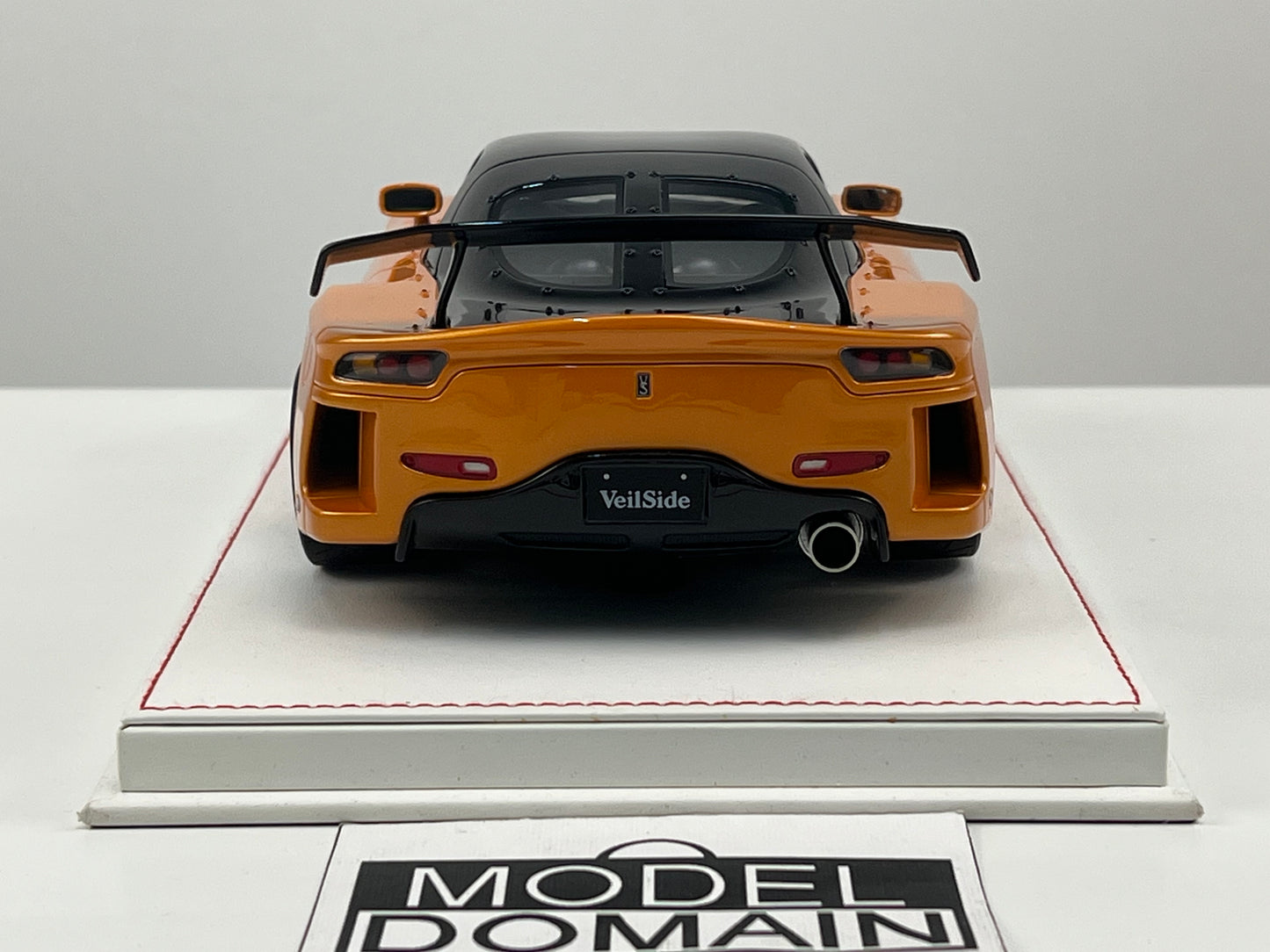 ONE MODEL 1:18 Mazda RX-7 (FD3S) VeilSide Fortune — Orange/Black Resin Model