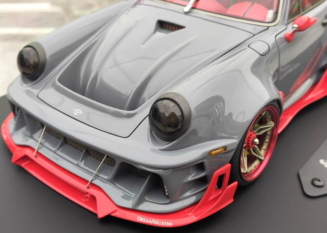 Dreamwalkers 1/18 Porsche 911 RWB Style Widebody Resin Model Grey