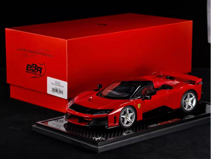 BBR 1/18 Ferrari F80 Resin Model Red Carbon Base Edition